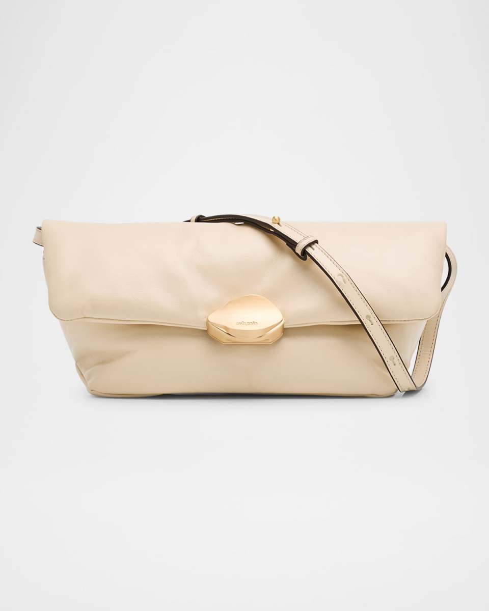 Wren Puffy Leather Shoulder Bag